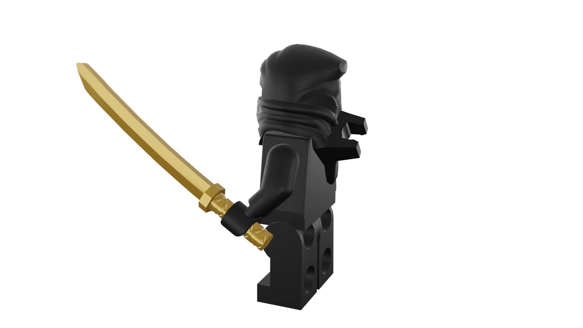 3D print minifigure - 8683-12 Ninja 3D print model_32