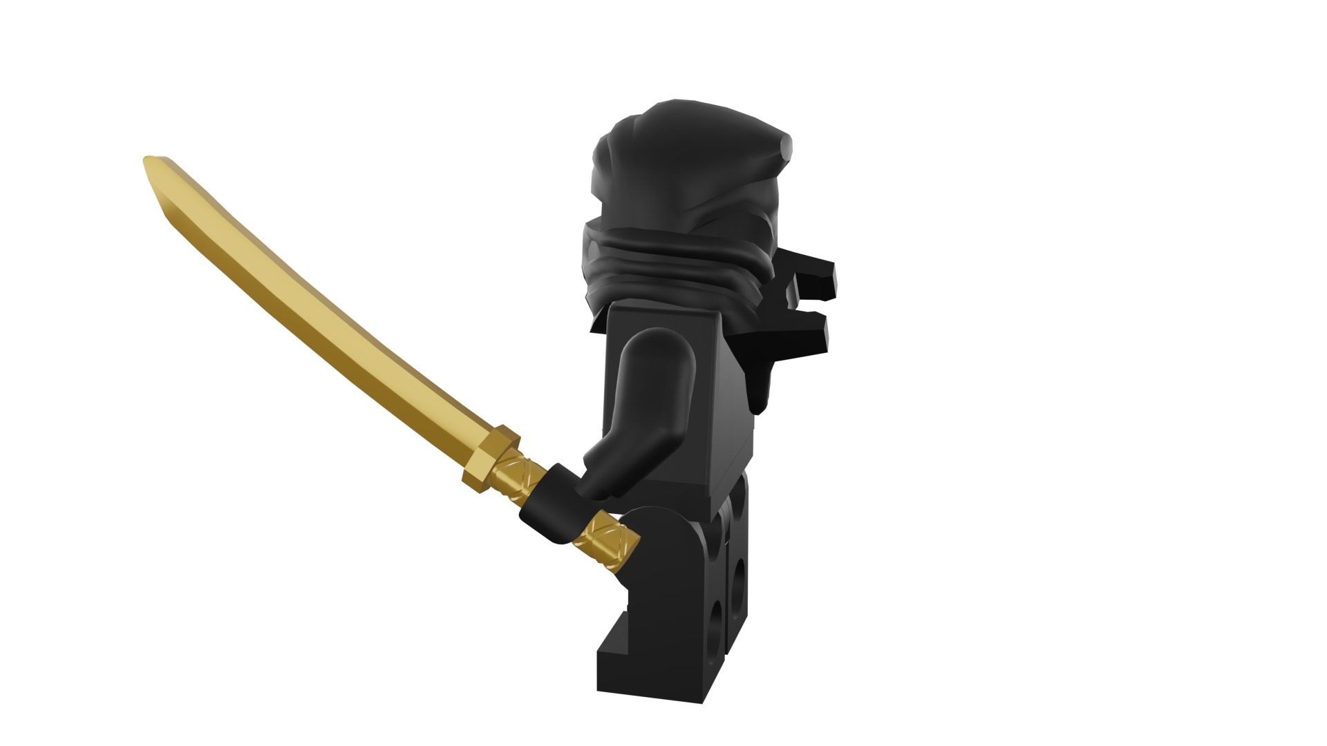 3D print minifigure - 8683-12 Ninja 3D print model_33