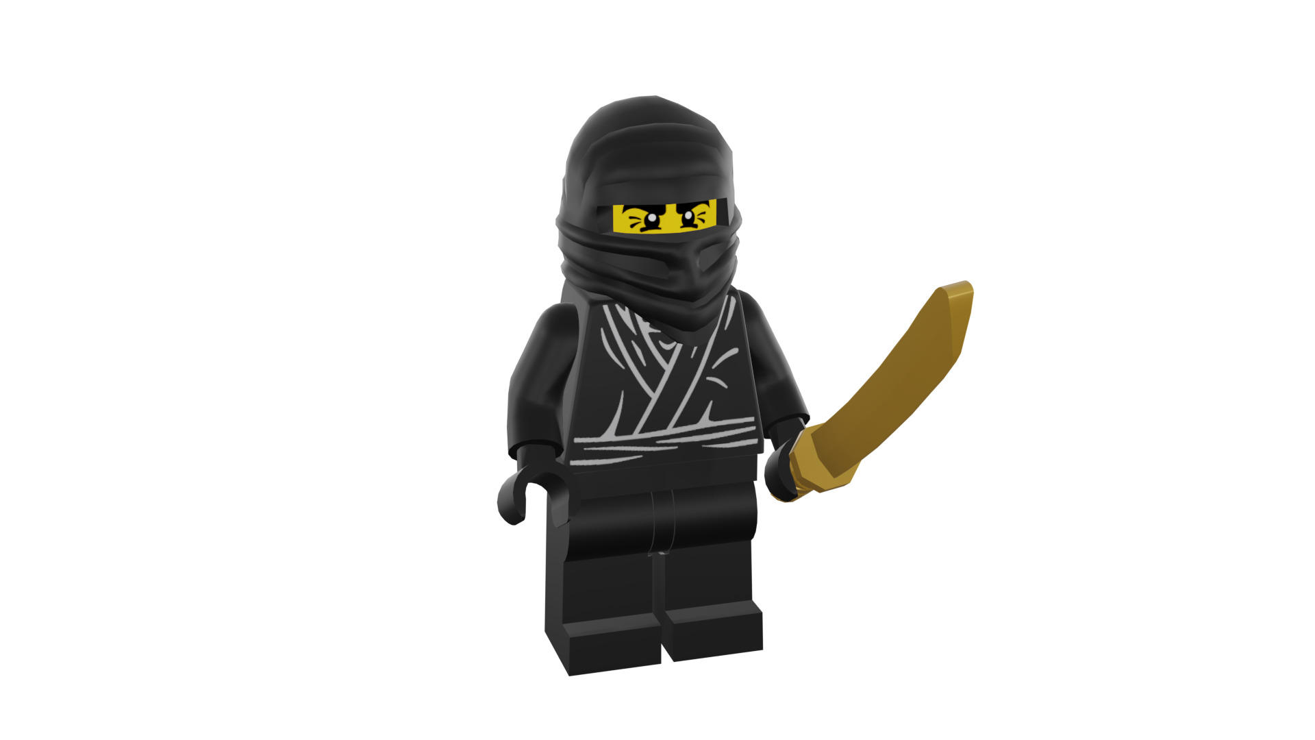 3D print minifigure - 8683-12 Ninja 3D print model_4
