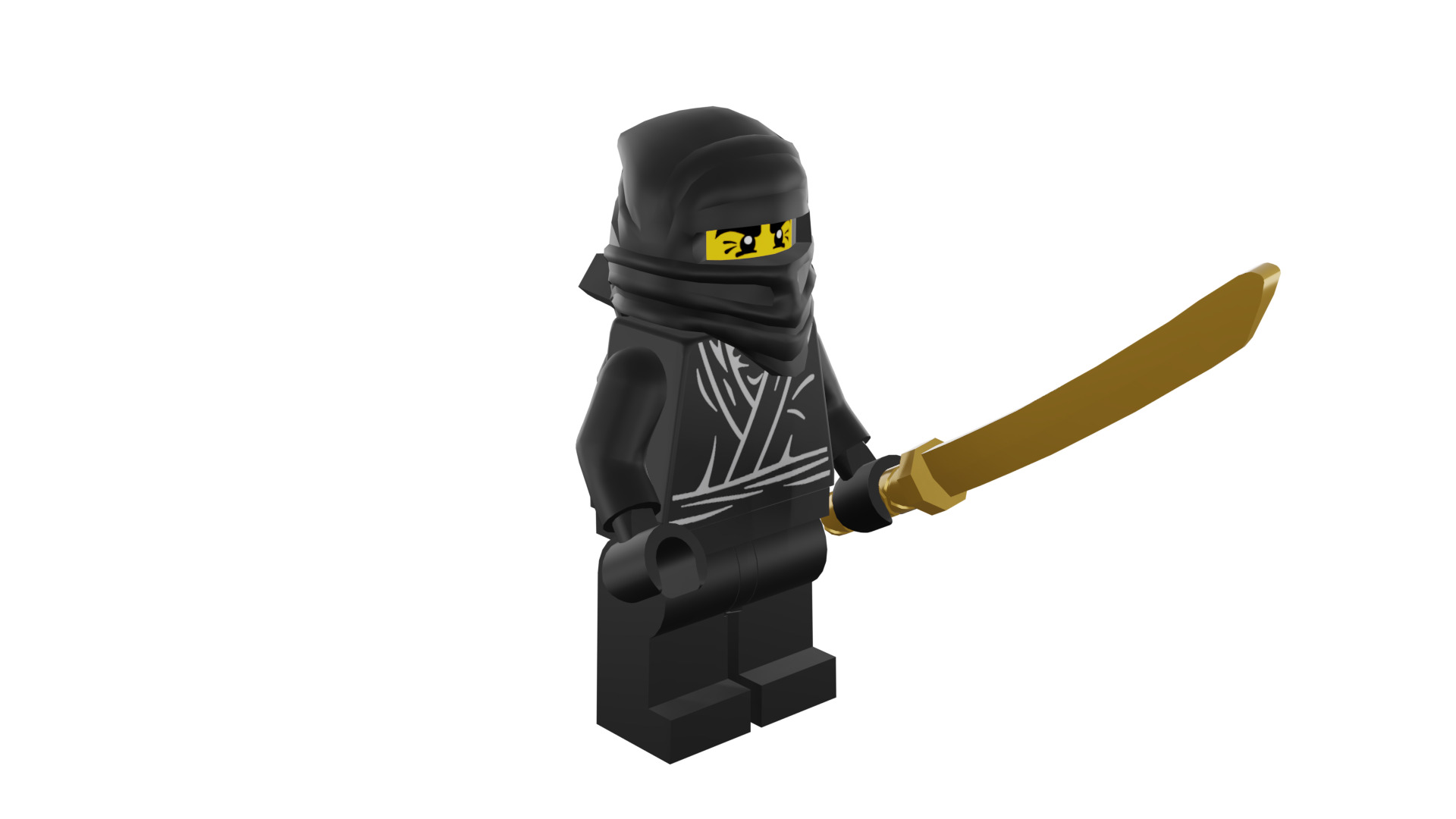 3D print minifigure - 8683-12 Ninja 3D print model_7