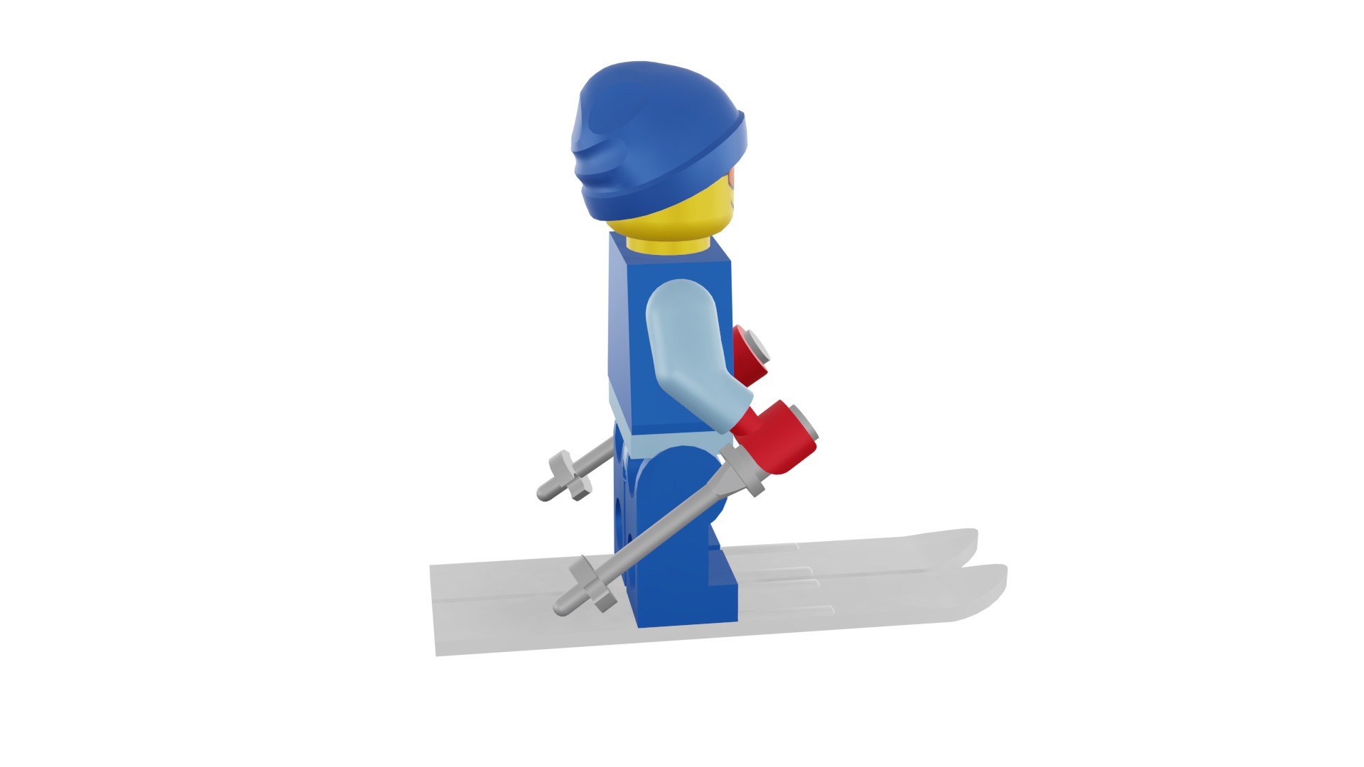 3D print minifigure - 8684-12 Skier 3D print model_21