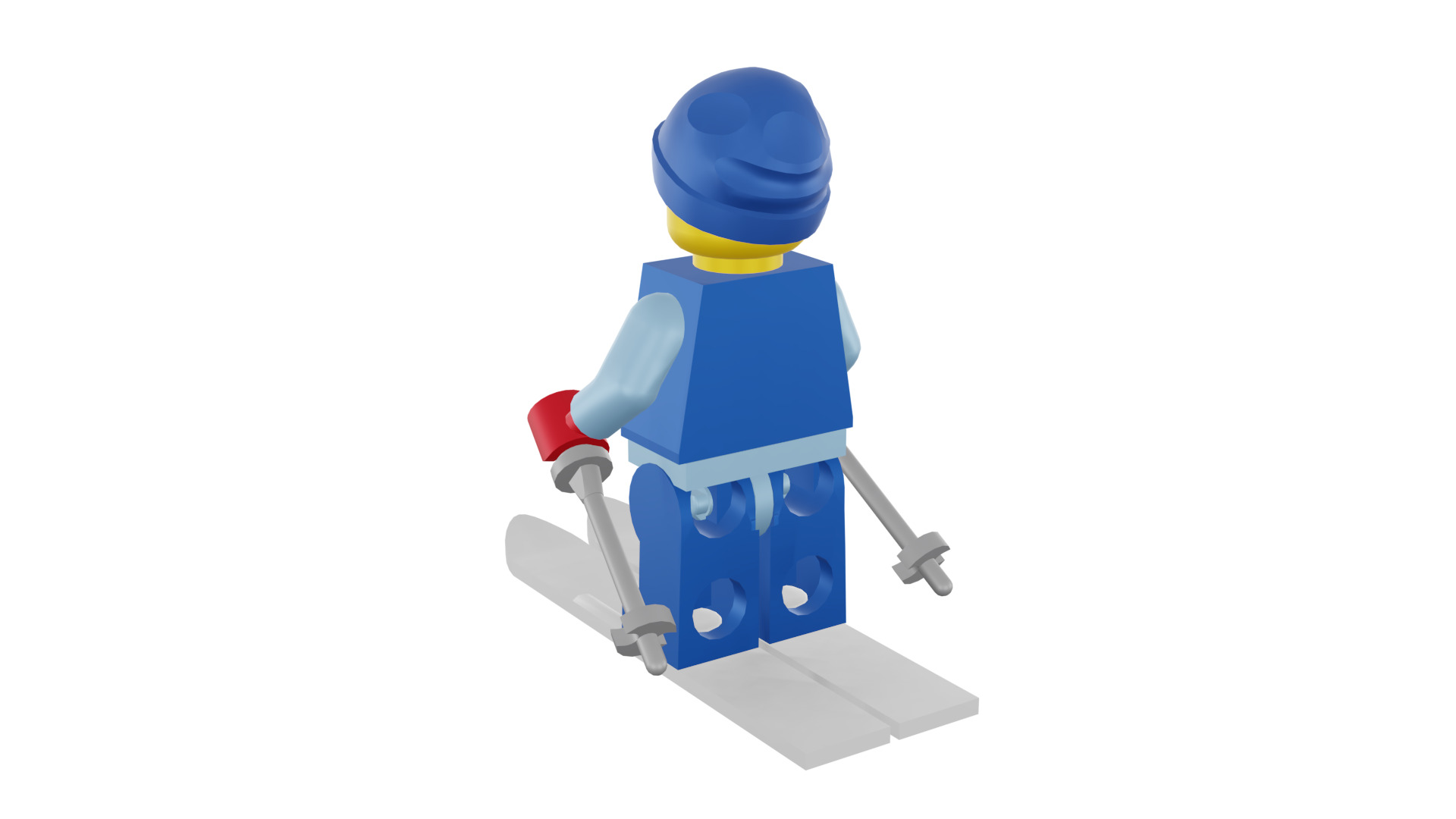 3D print minifigure - 8684-12 Skier 3D print model_36