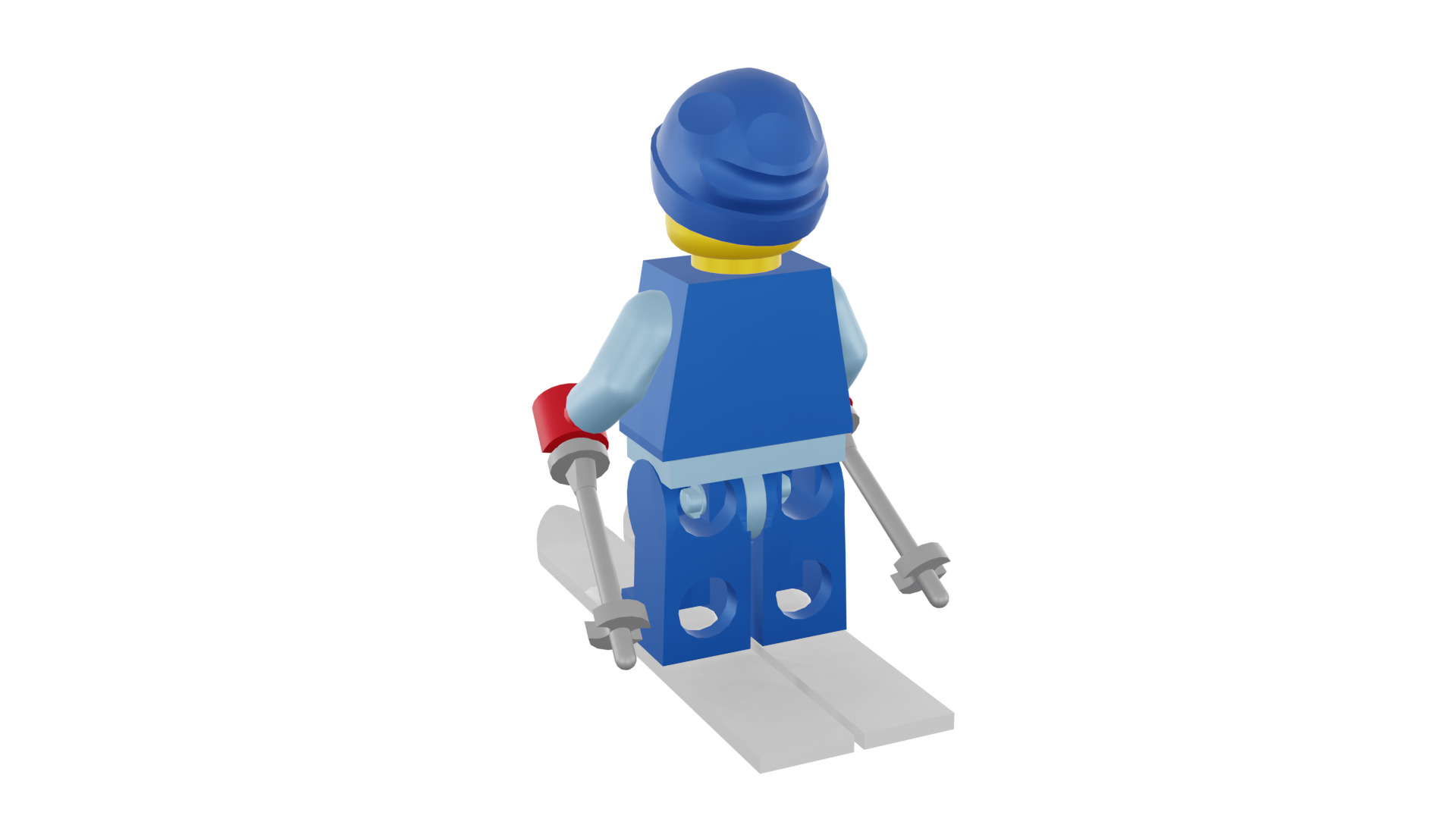 3D print minifigure - 8684-12 Skier 3D print model_35