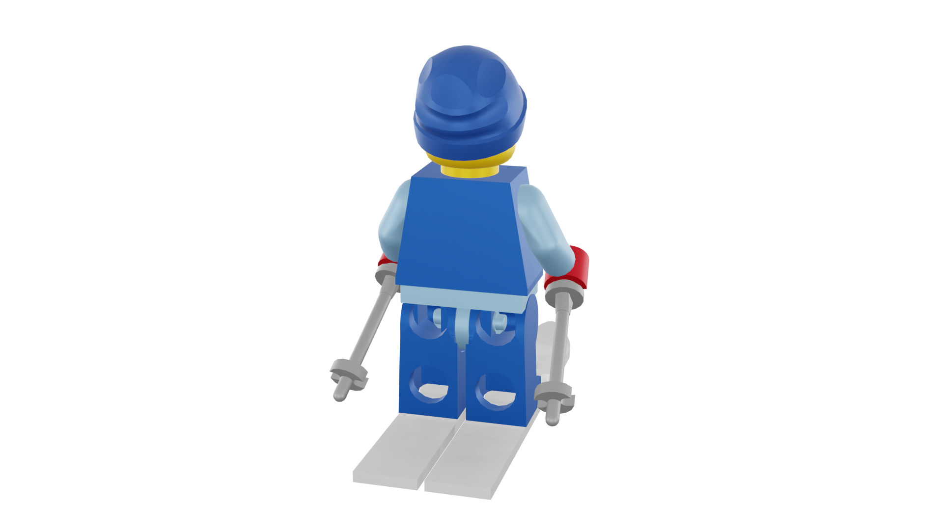 3D print minifigure - 8684-12 Skier 3D print model_24