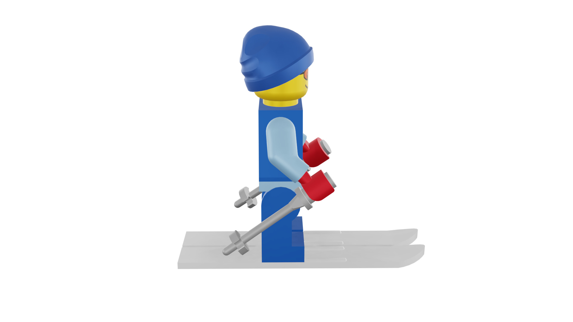 3D print minifigure - 8684-12 Skier 3D print model_15