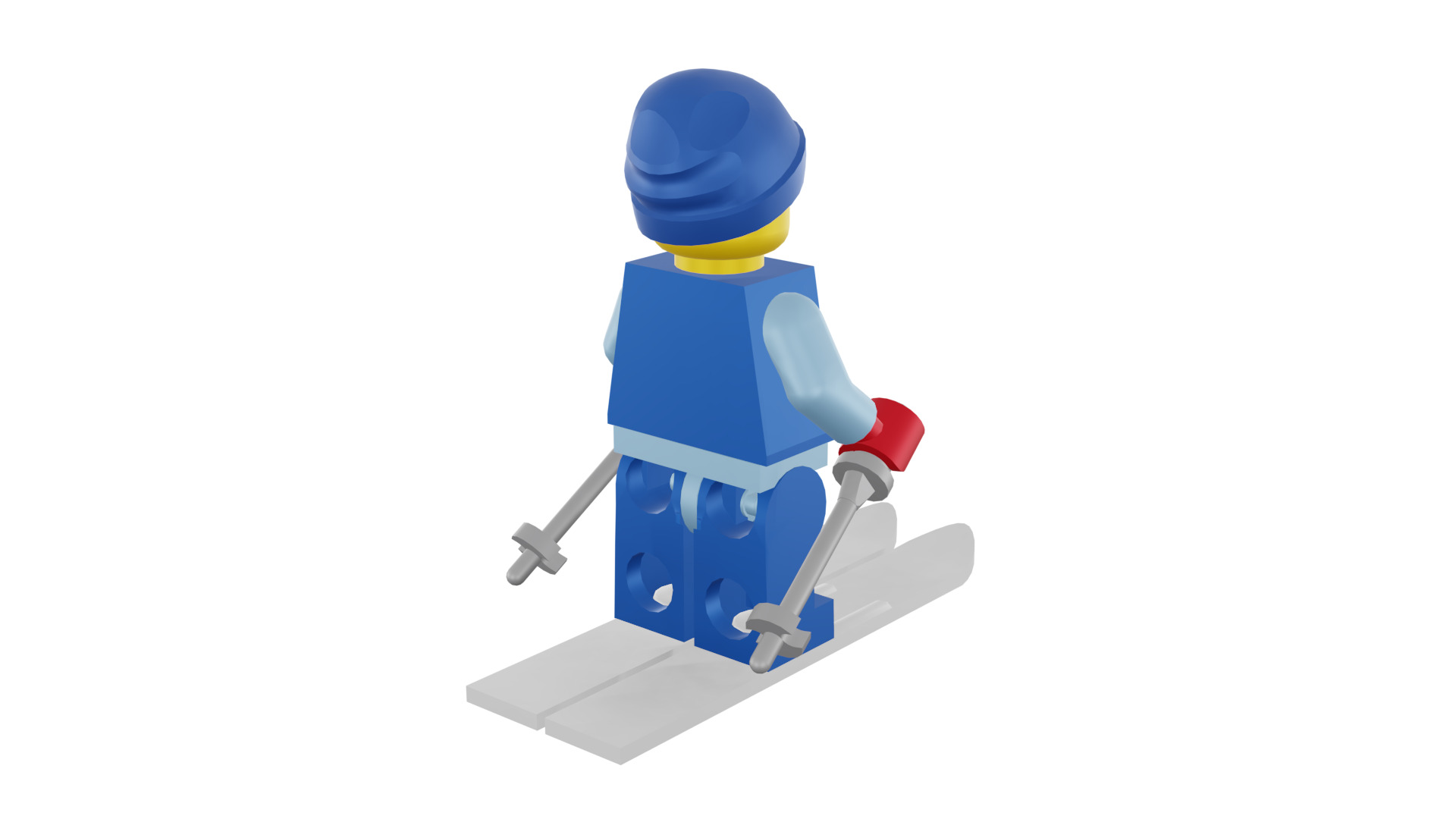 3D print minifigure - 8684-12 Skier 3D print model_26