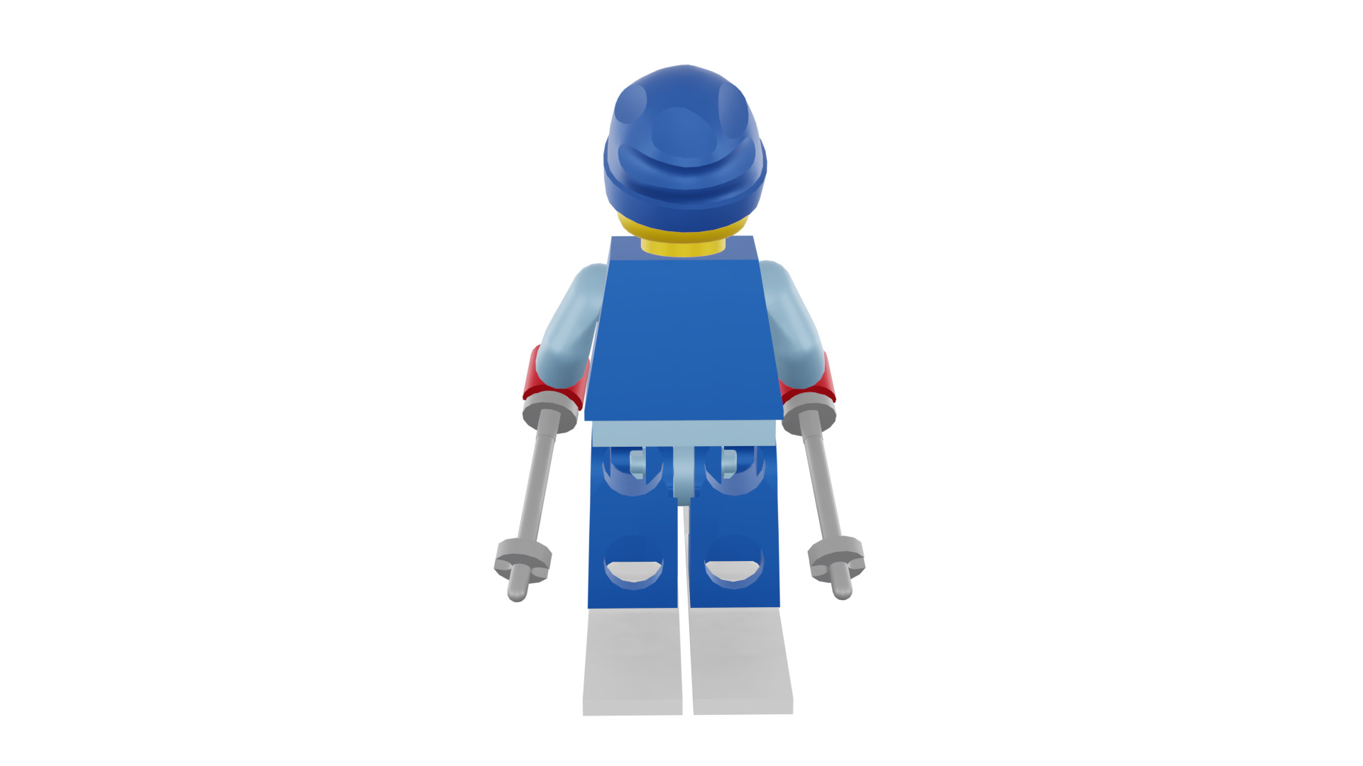 3D print minifigure - 8684-12 Skier 3D print model_19