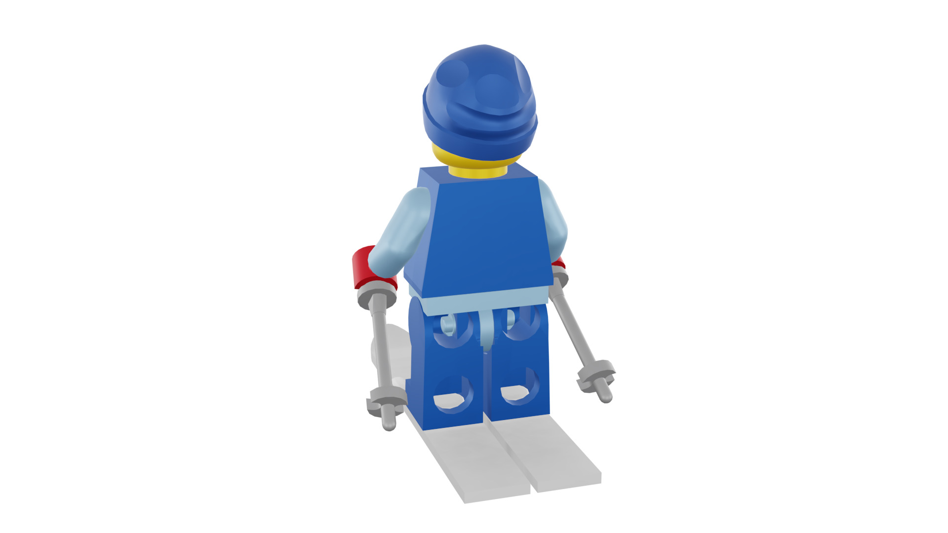 3D print minifigure - 8684-12 Skier 3D print model_28