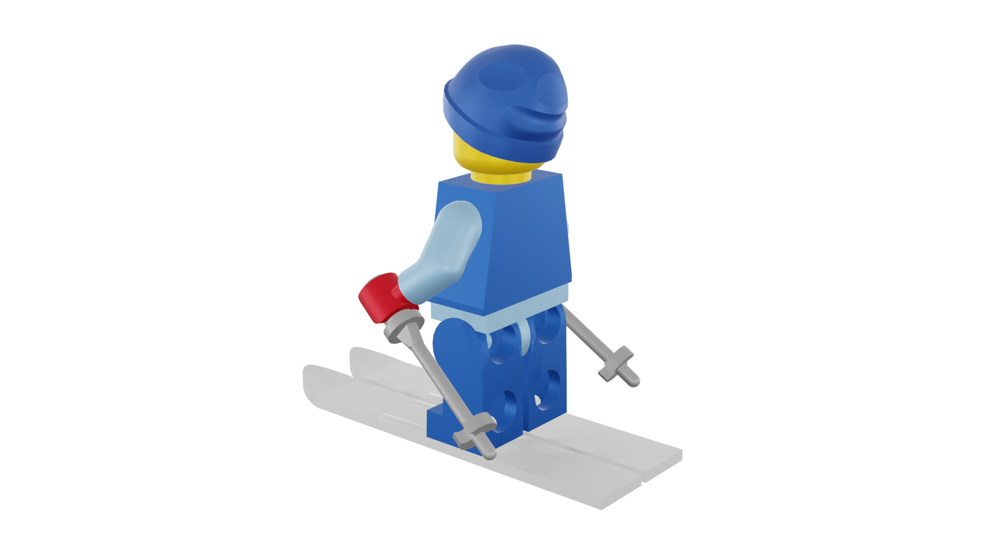 3D print minifigure - 8684-12 Skier 3D print model_38