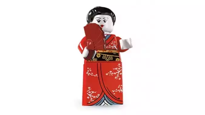 3D print minifigure - 8804-2 Kimono Girl