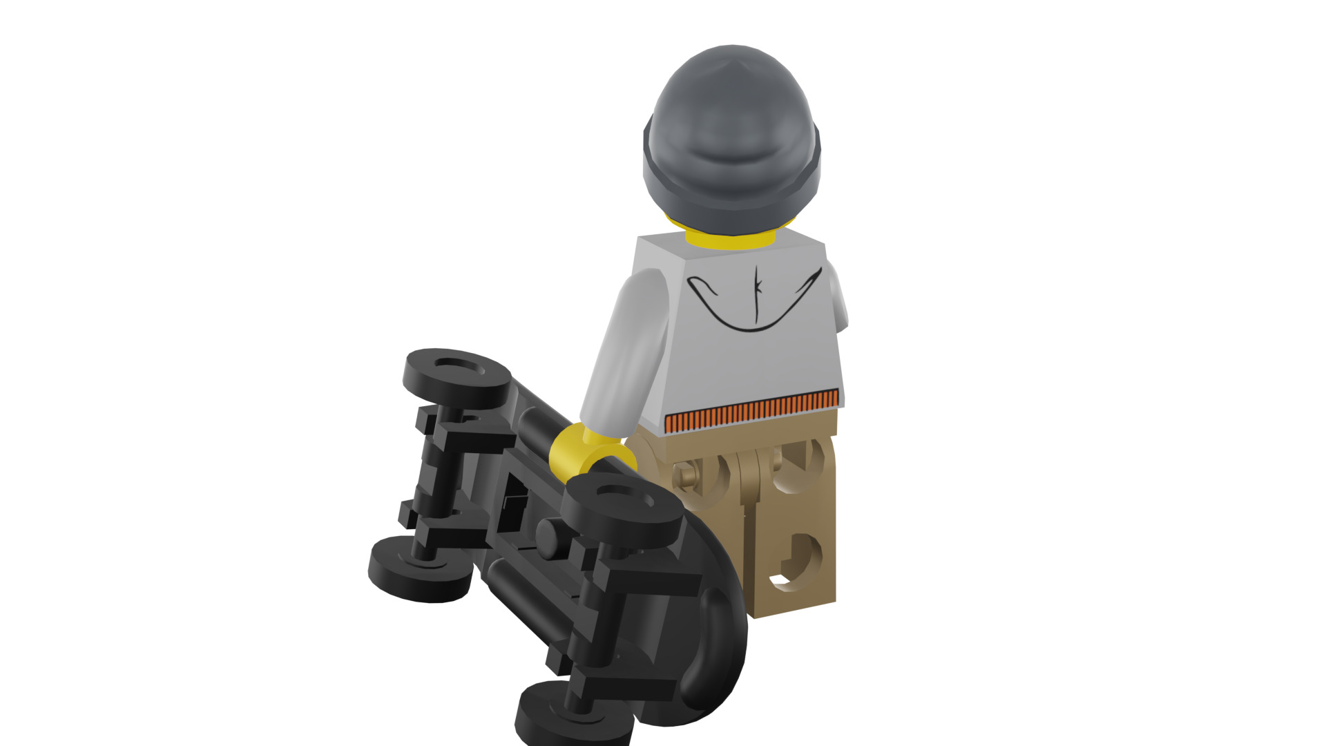 3D print minifigure - 8804-9 Street Skater 3D print model_29