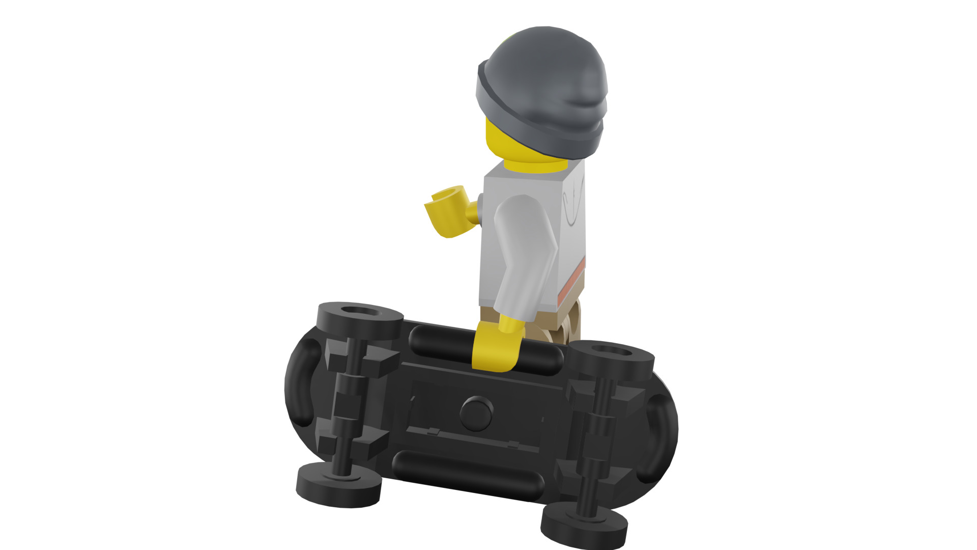 3D print minifigure - 8804-9 Street Skater 3D print model_35