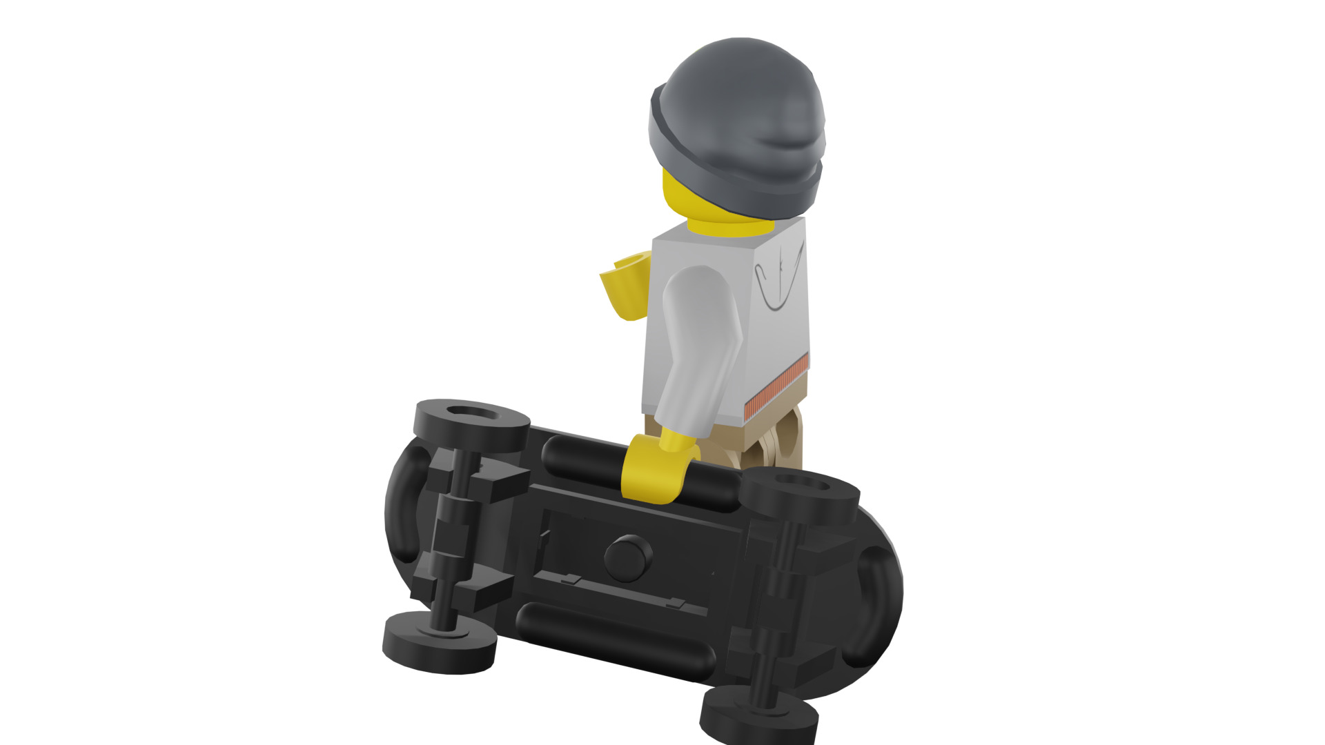 3D print minifigure - 8804-9 Street Skater 3D print model_34