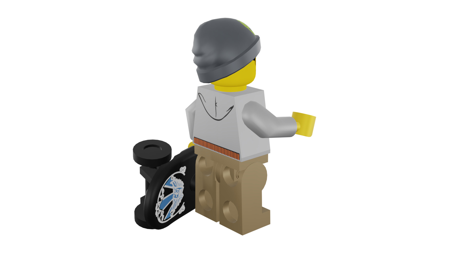 3D print minifigure - 8804-9 Street Skater 3D print model_20