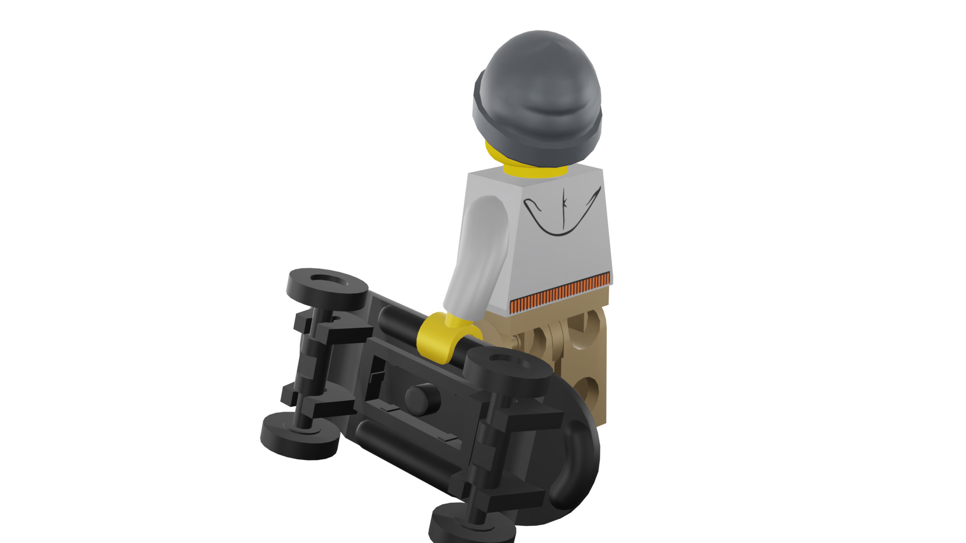 3D print minifigure - 8804-9 Street Skater 3D print model_31