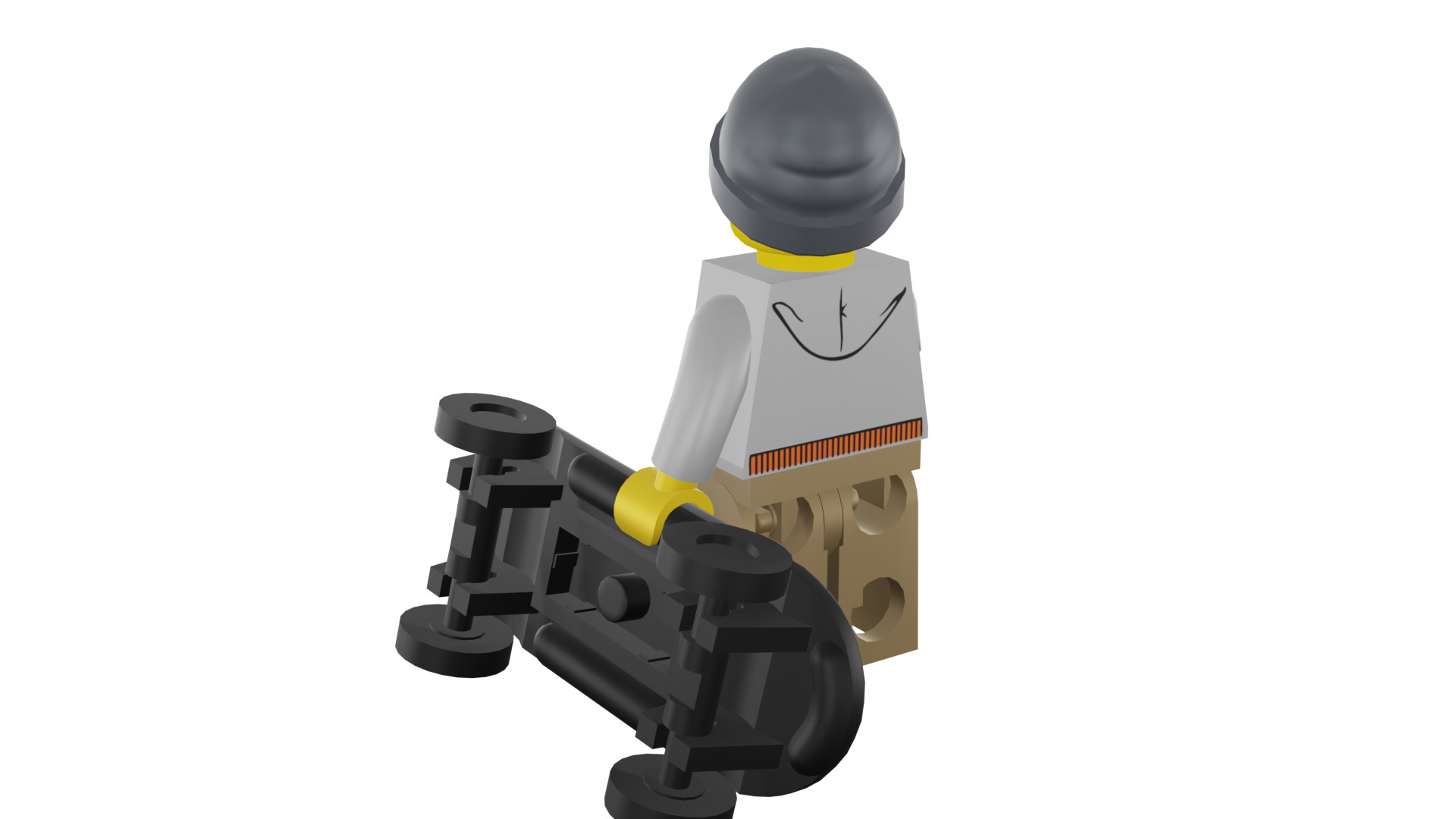 3D print minifigure - 8804-9 Street Skater 3D print model_30