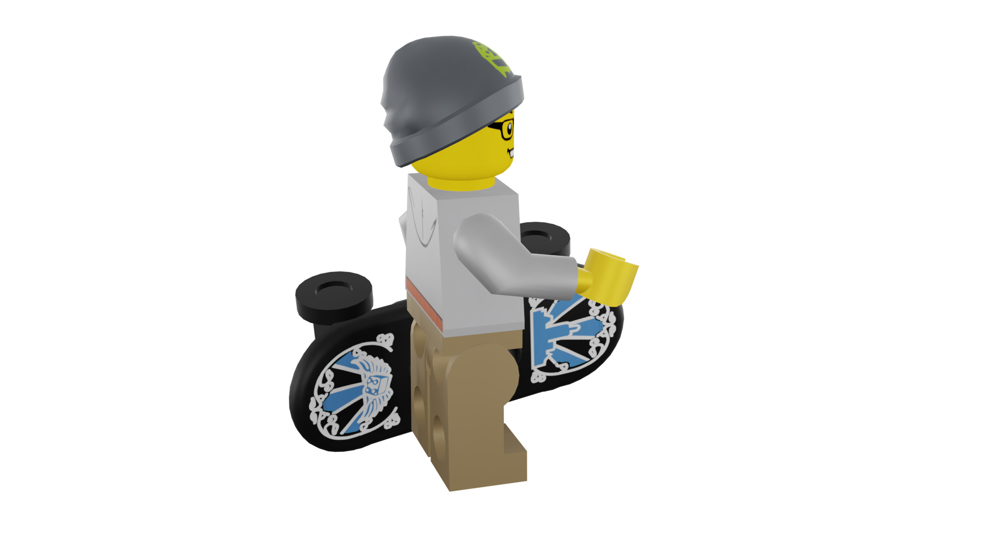 3D print minifigure - 8804-9 Street Skater 3D print model_17