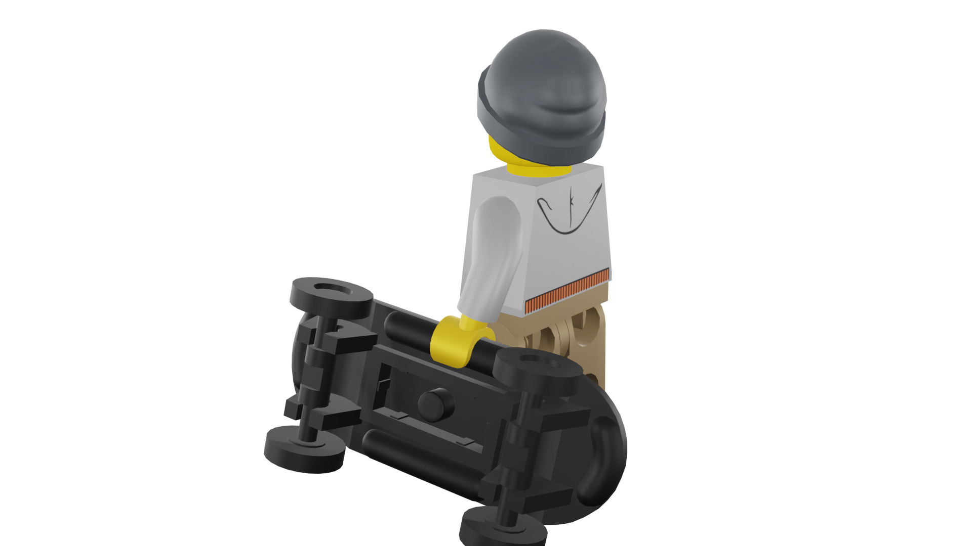 3D print minifigure - 8804-9 Street Skater 3D print model_32