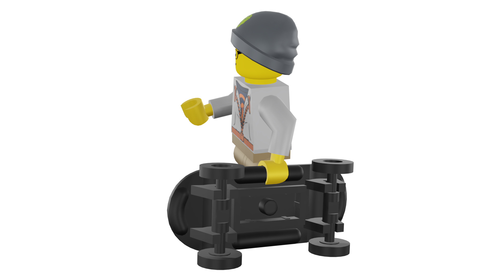 3D print minifigure - 8804-9 Street Skater 3D print model_39