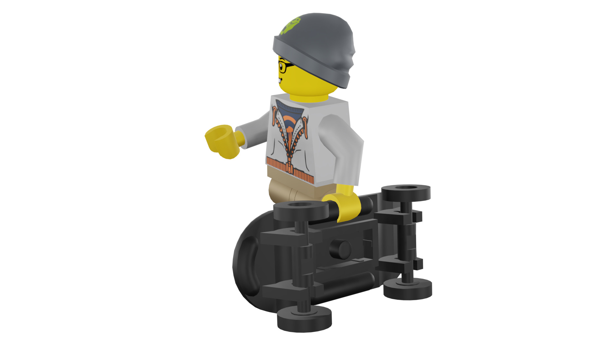3D print minifigure - 8804-9 Street Skater 3D print model_41