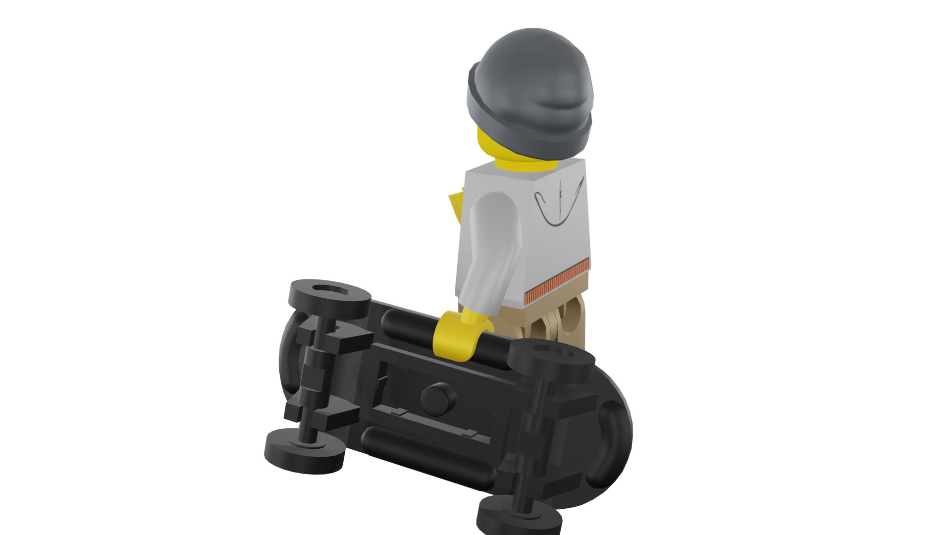 3D print minifigure - 8804-9 Street Skater 3D print model_33