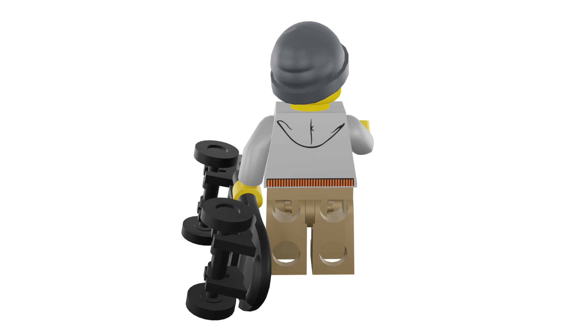3D print minifigure - 8804-9 Street Skater 3D print model_26