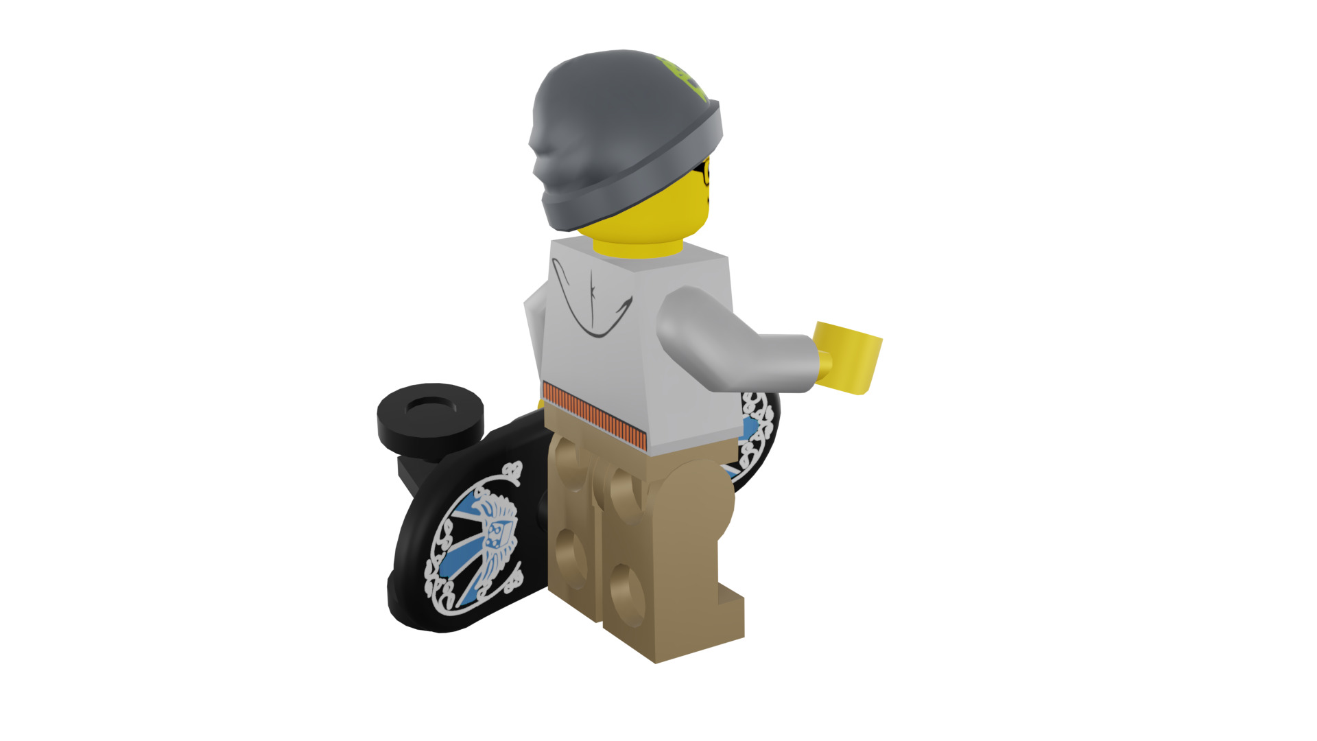 3D print minifigure - 8804-9 Street Skater 3D print model_19