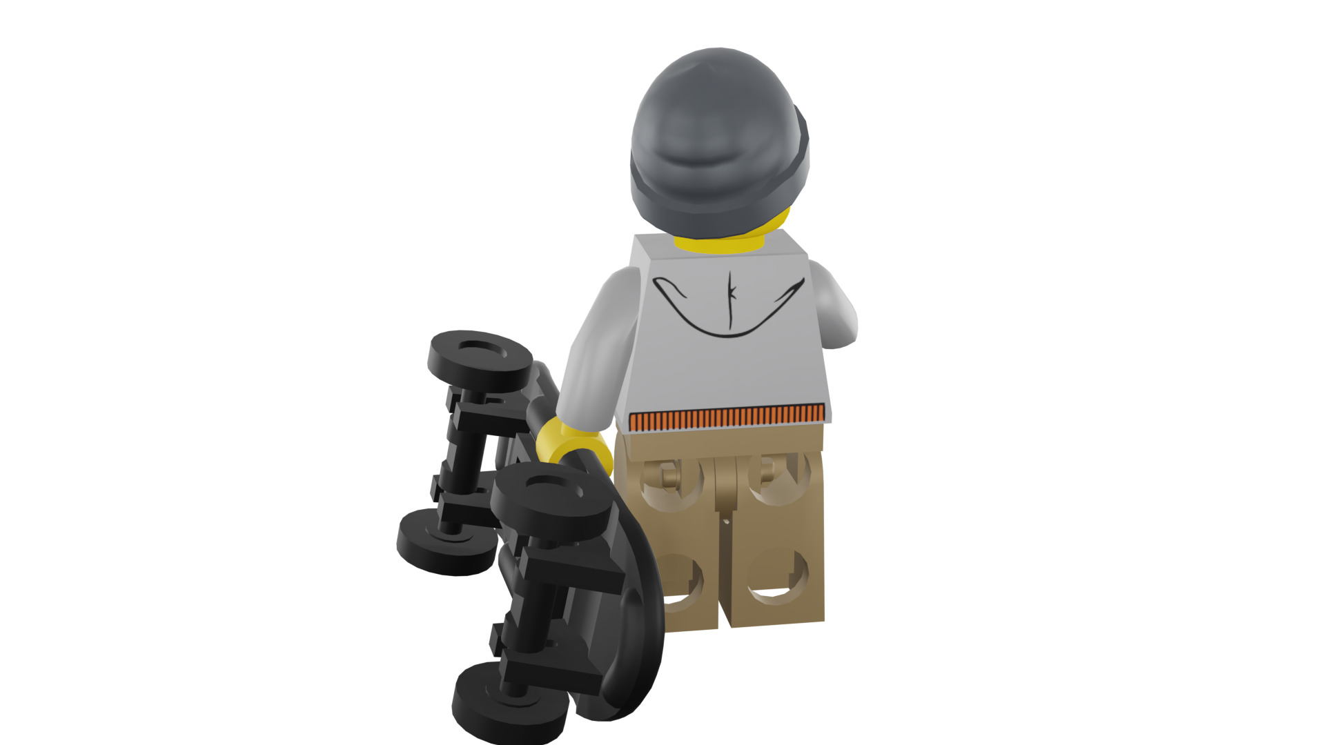3D print minifigure - 8804-9 Street Skater 3D print model_27
