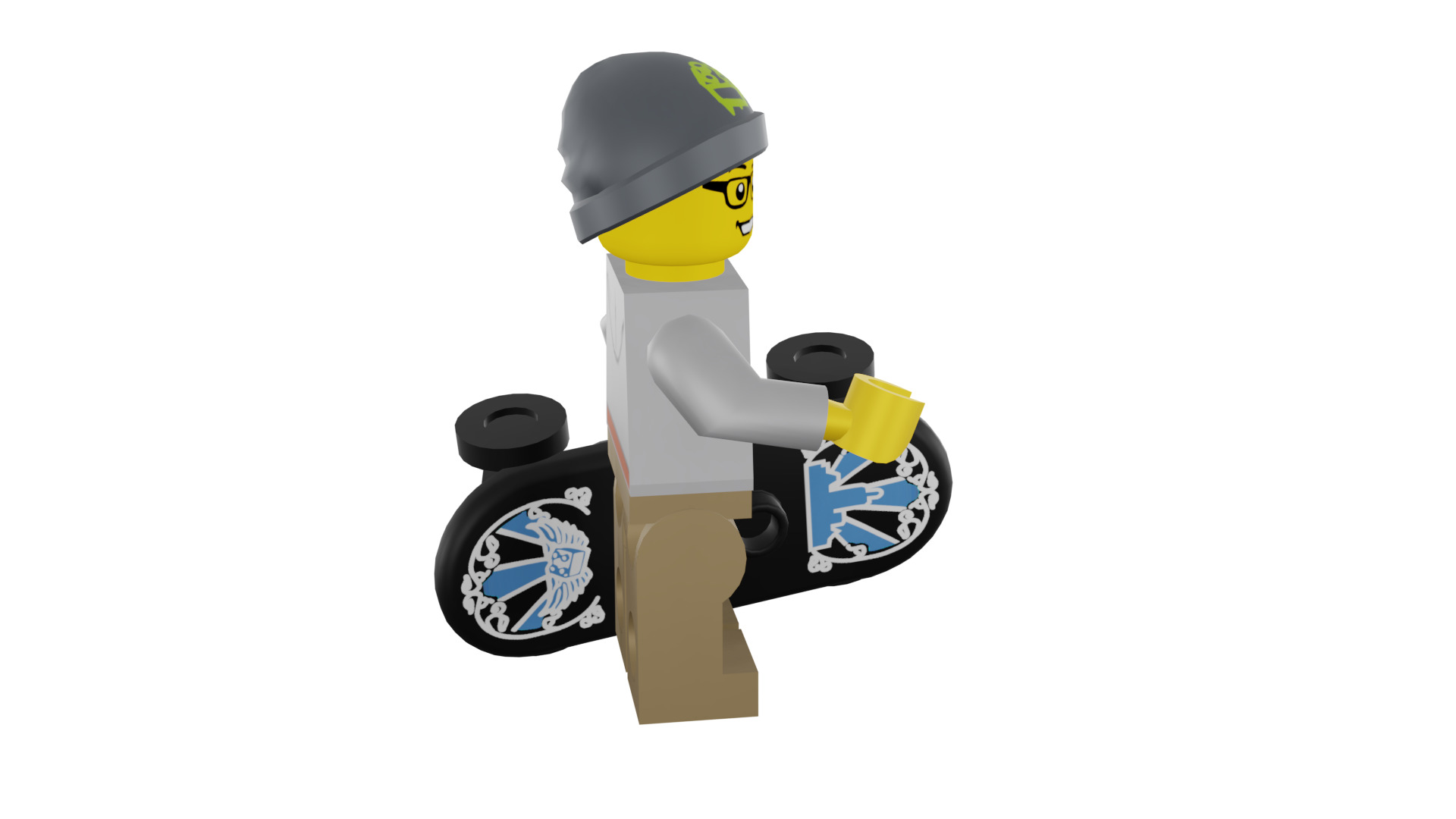 3D print minifigure - 8804-9 Street Skater 3D print model_16