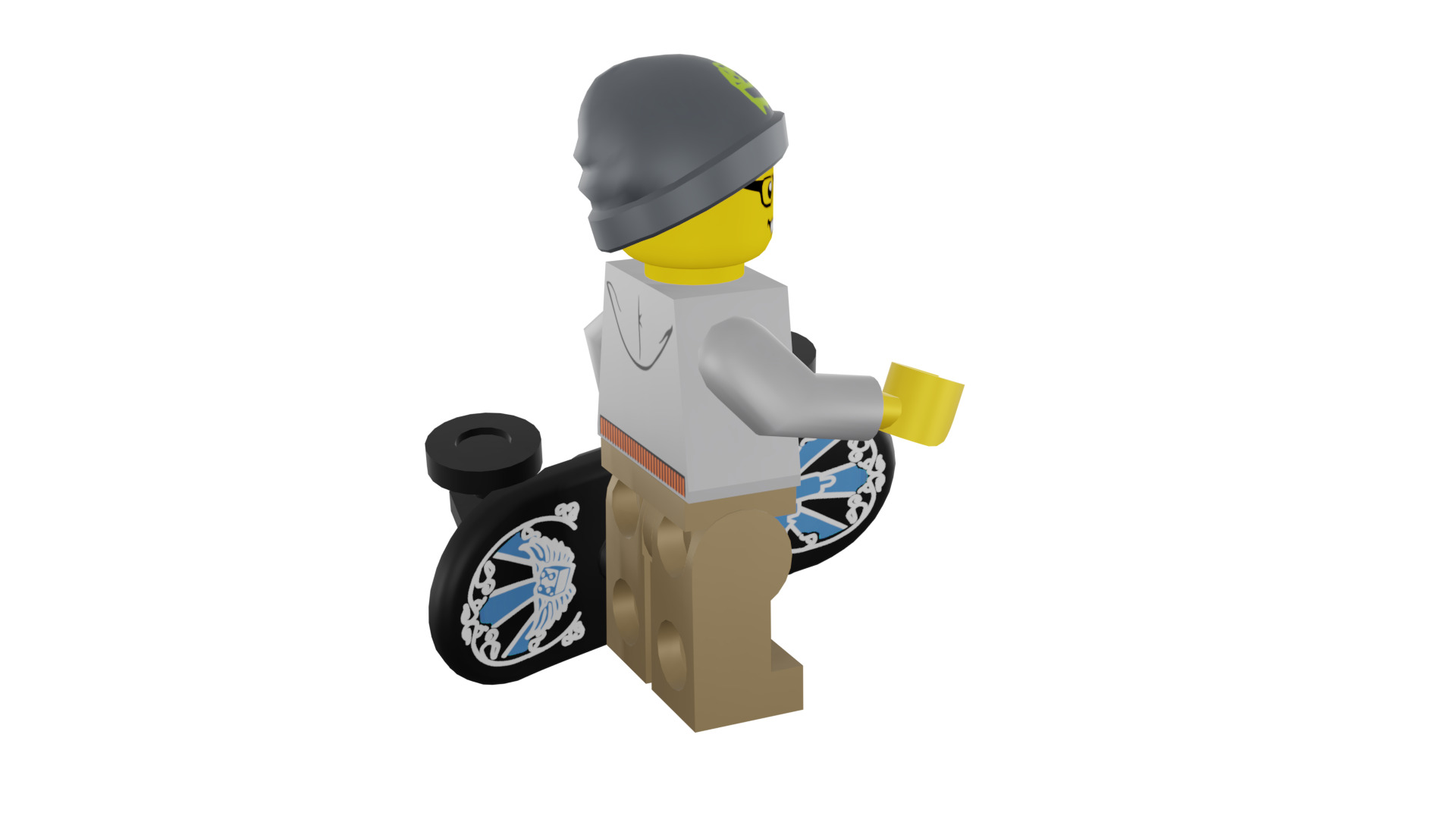 3D print minifigure - 8804-9 Street Skater 3D print model_18