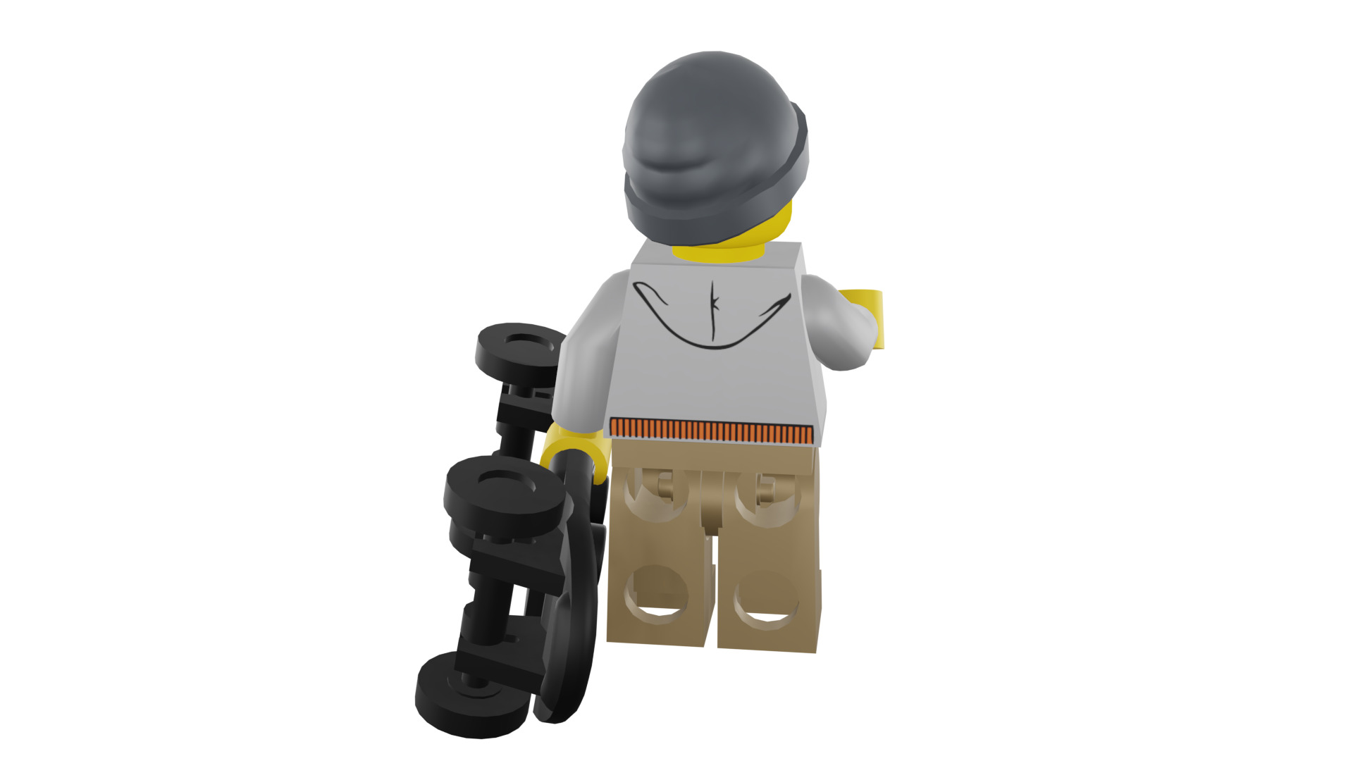 3D print minifigure - 8804-9 Street Skater 3D print model_25