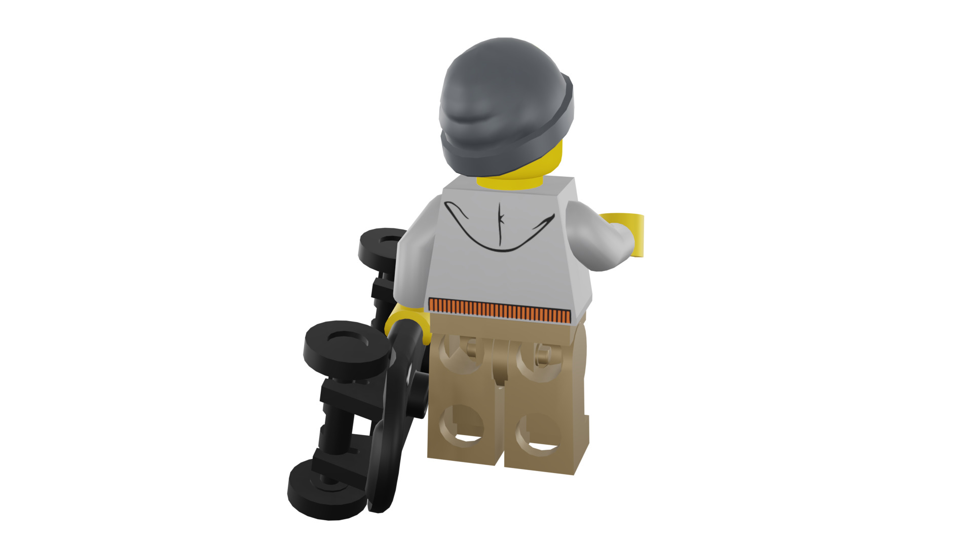 3D print minifigure - 8804-9 Street Skater 3D print model_24
