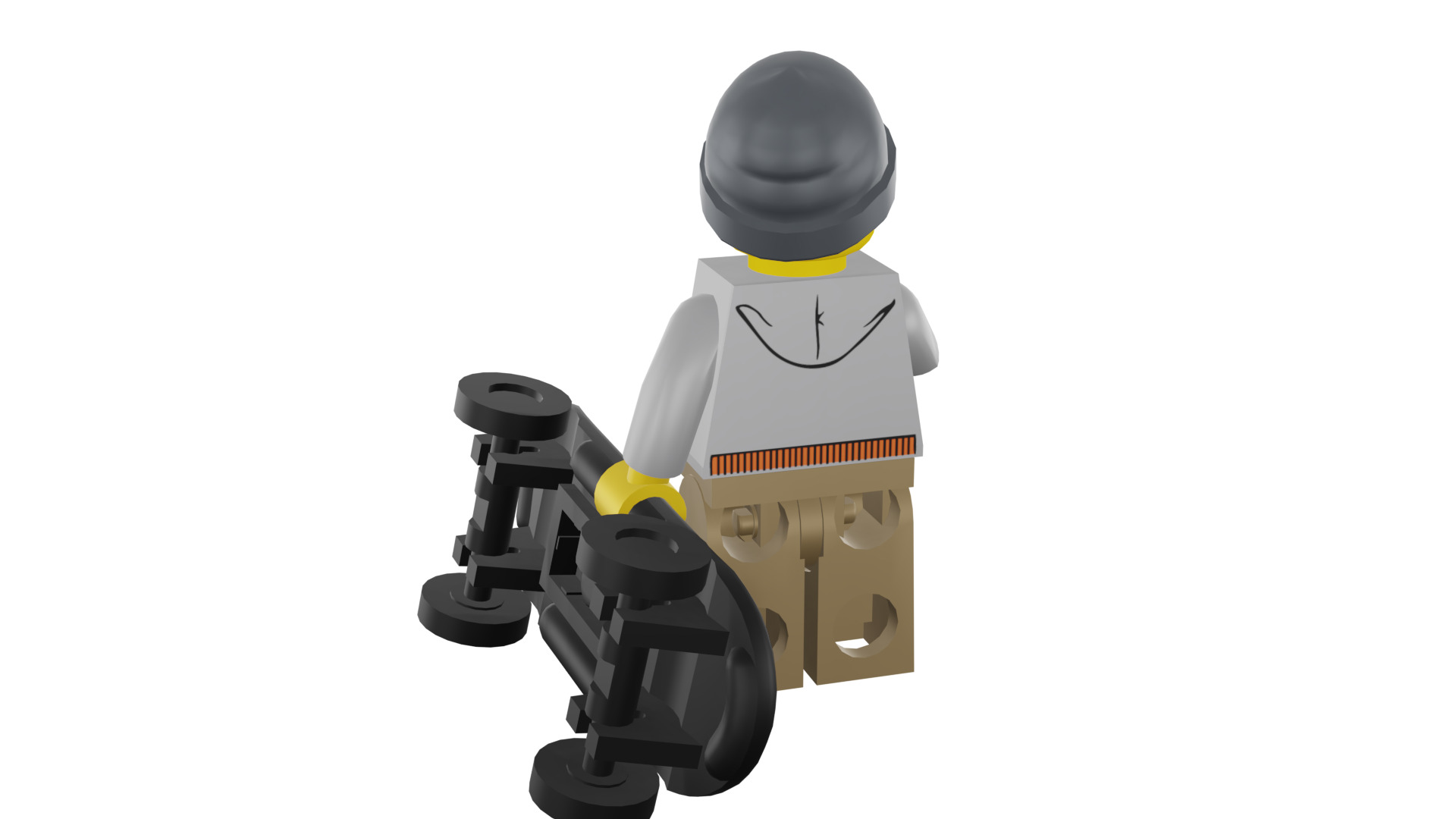 3D print minifigure - 8804-9 Street Skater 3D print model_28