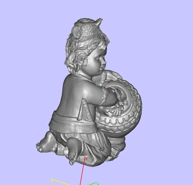 Lord Krishna 3D print model_2