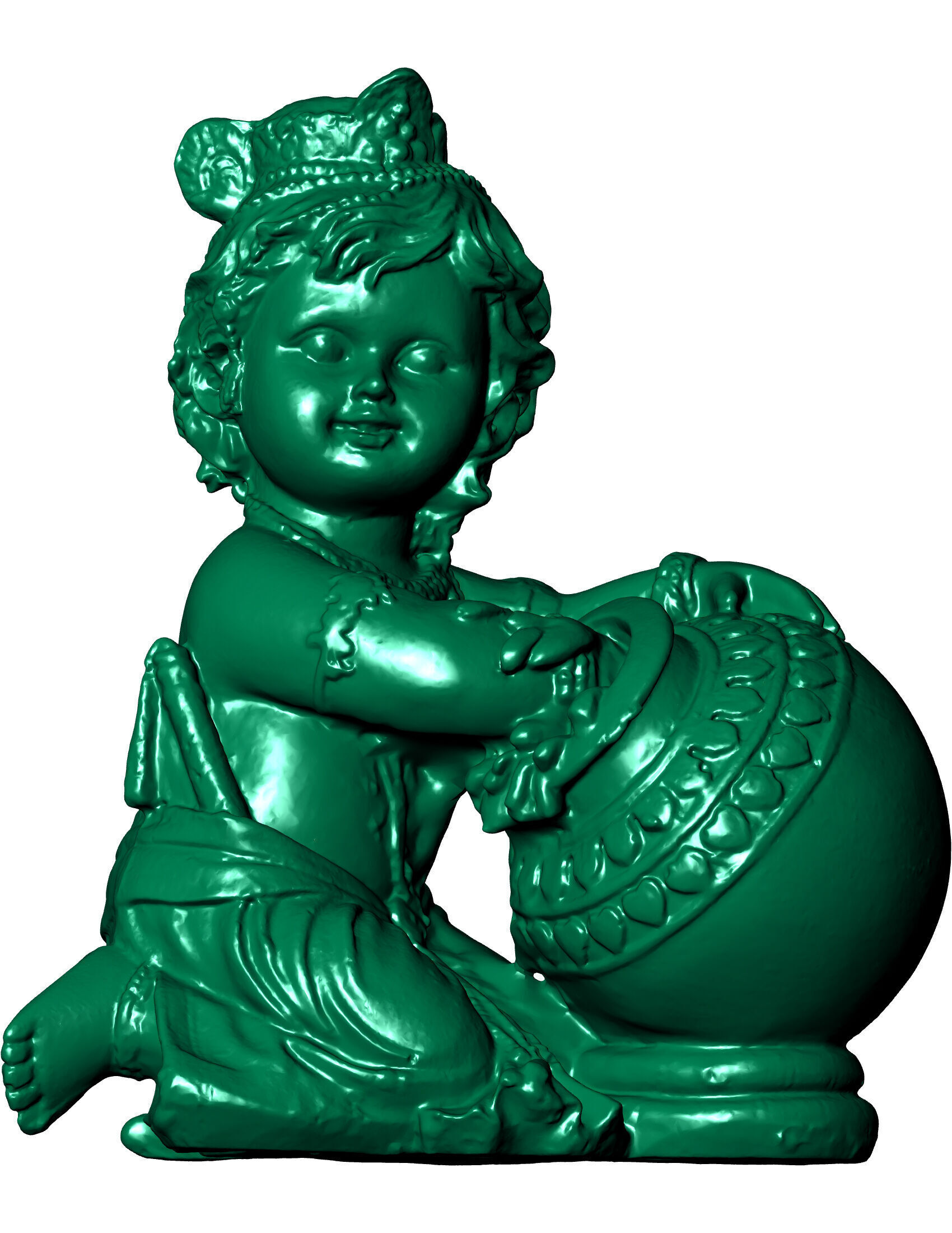 Lord Krishna 3D print model_4