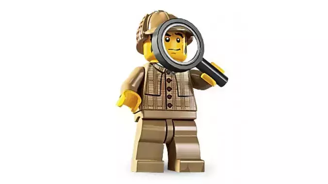 3D print minifigure - 8805-11 Detective