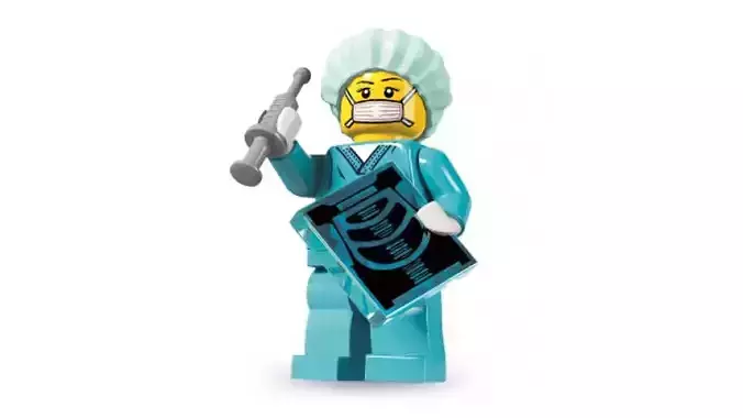 3D print minifigure - 8827-11 Surgeon