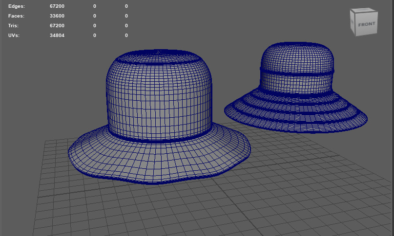 Bucket hat  3D model_13
