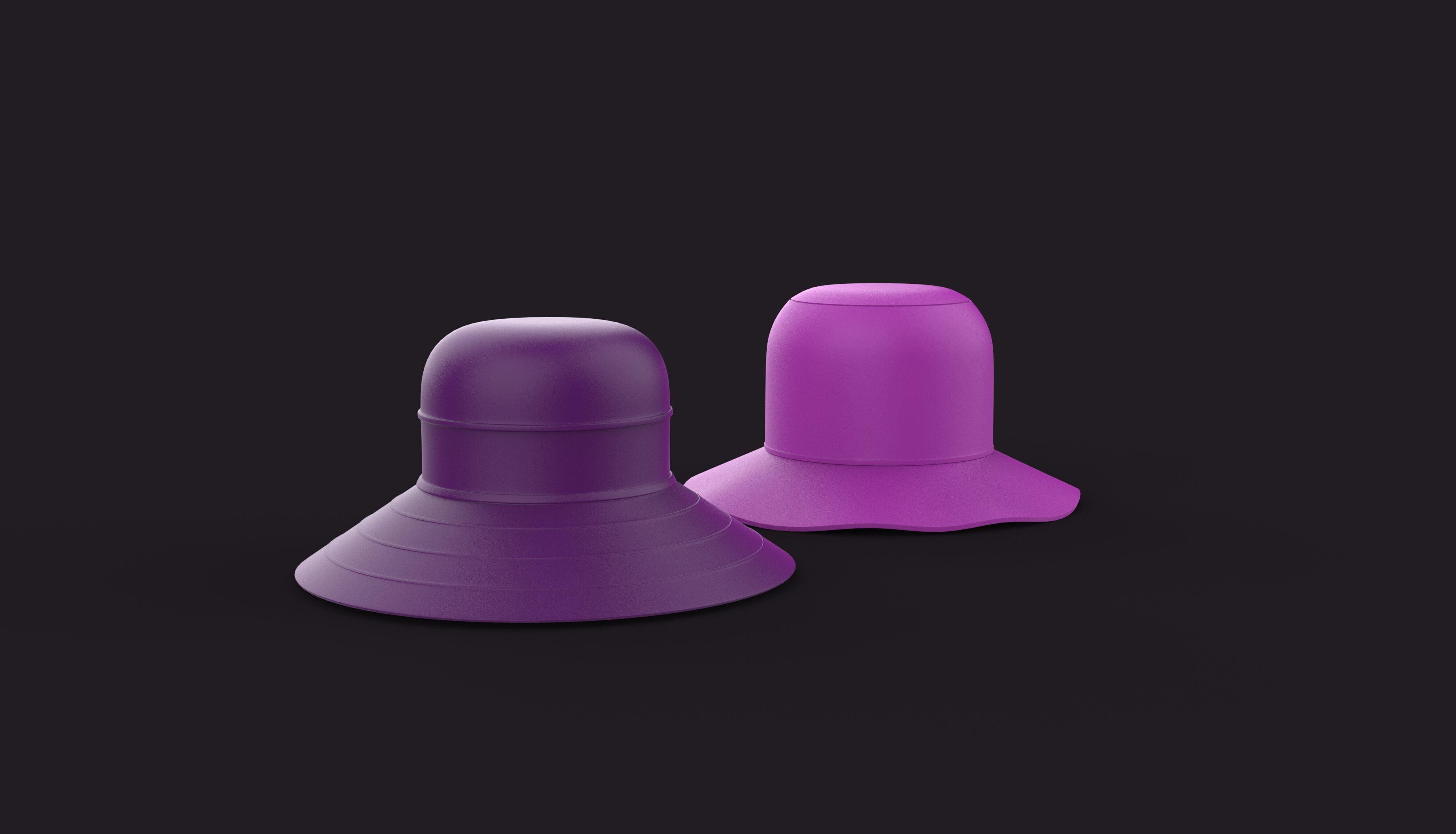 Bucket hat  3D model_8