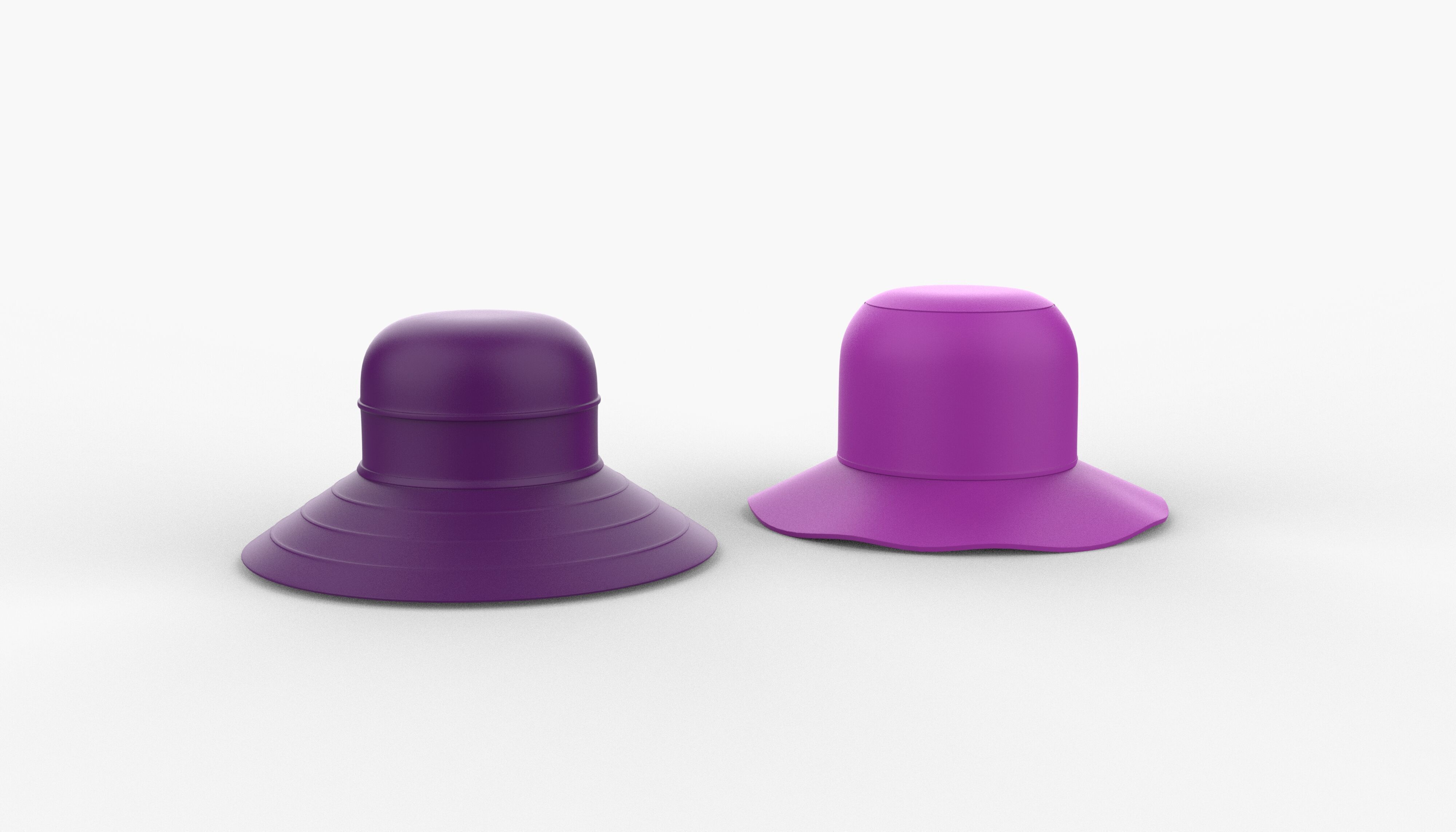 Bucket hat  3D model_5