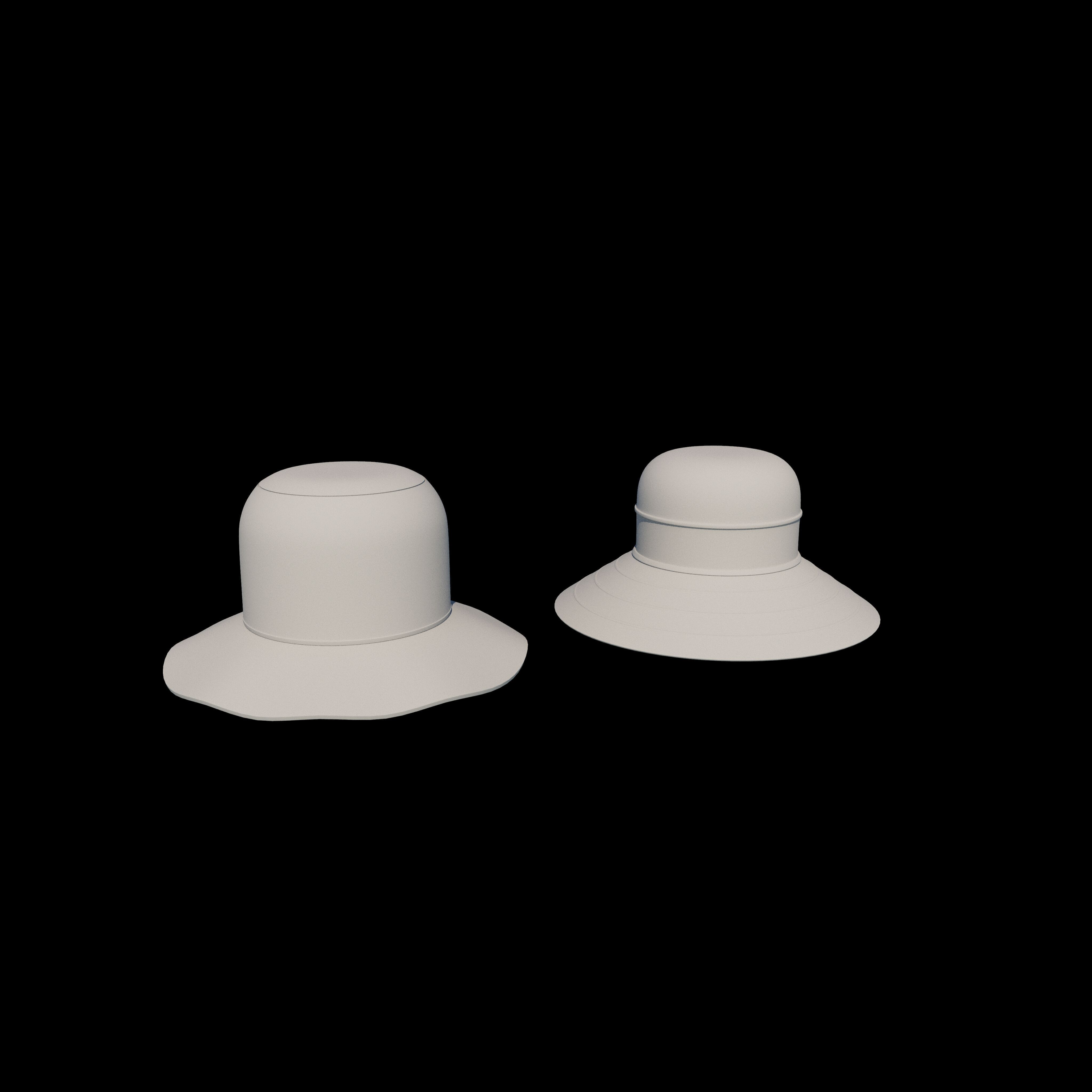 Bucket hat  3D model_10