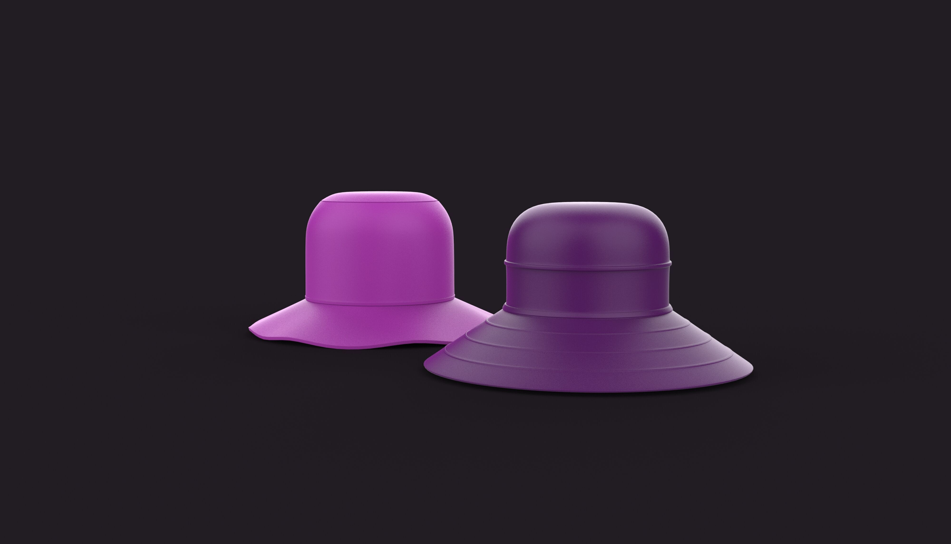 Bucket hat  3D model_9