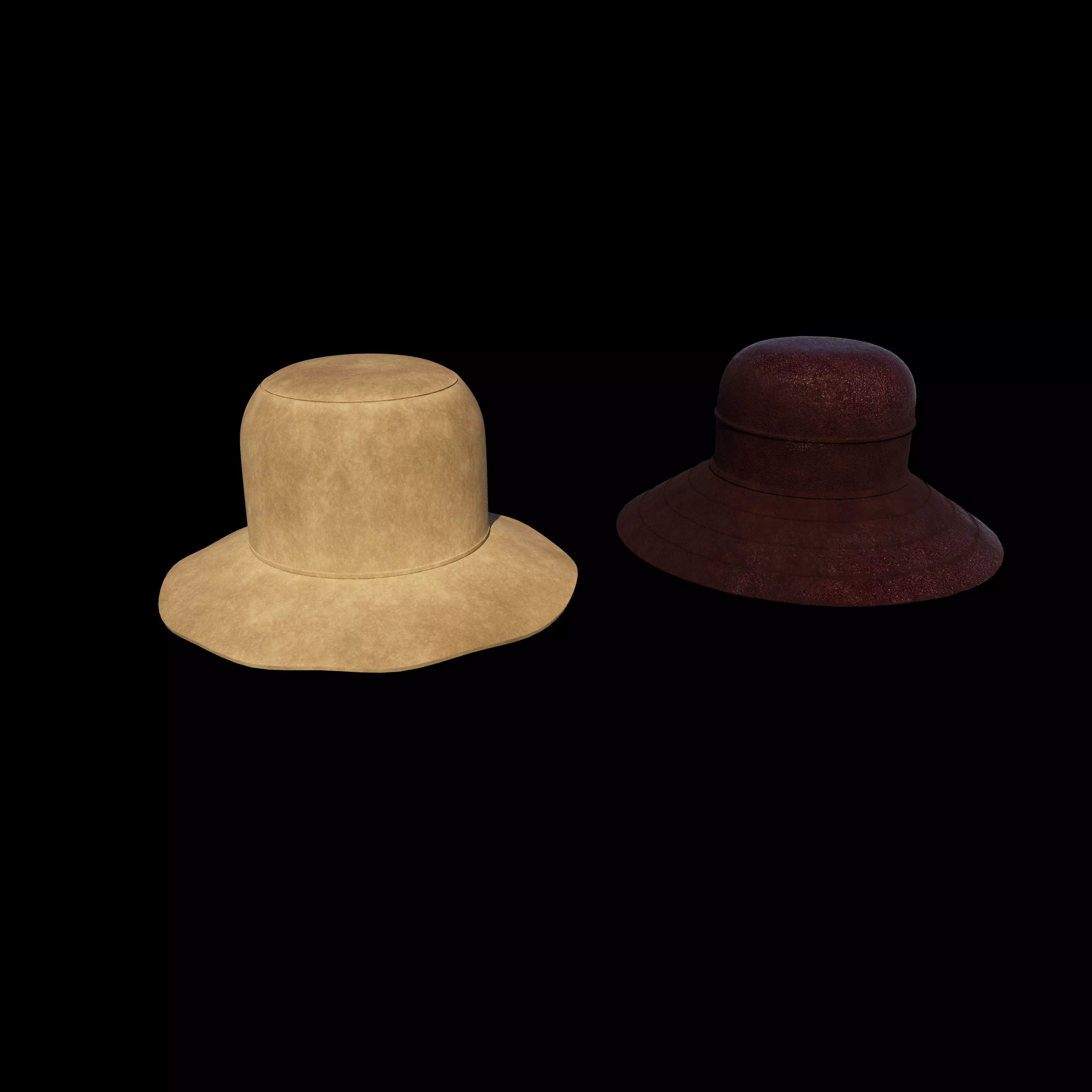 Bucket hat  3D model_0
