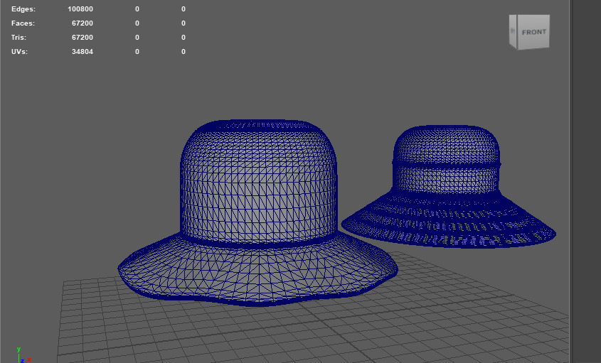Bucket hat  3D model_12