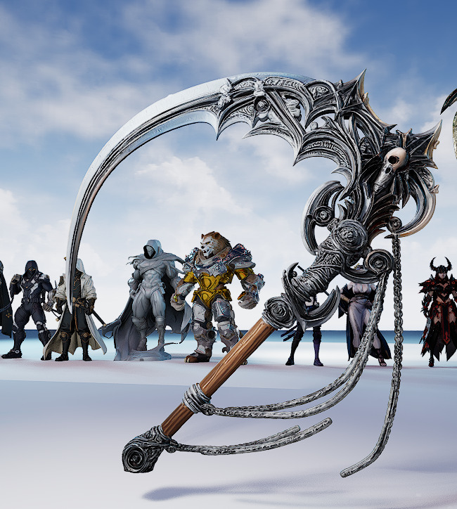 26 Stylized melee weapon assets 3D model_29