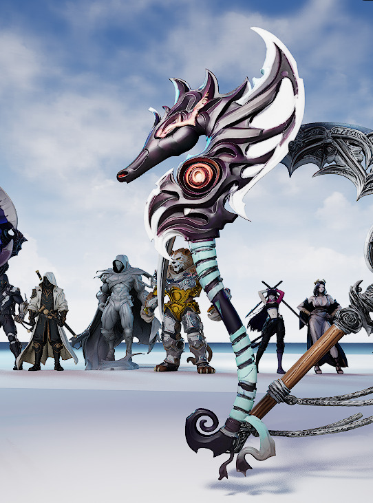 26 Stylized melee weapon assets 3D model_30