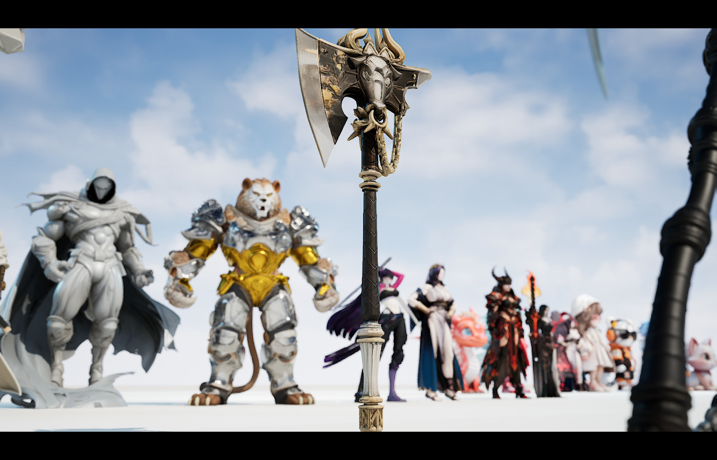 26 Stylized melee weapon assets 3D model_5