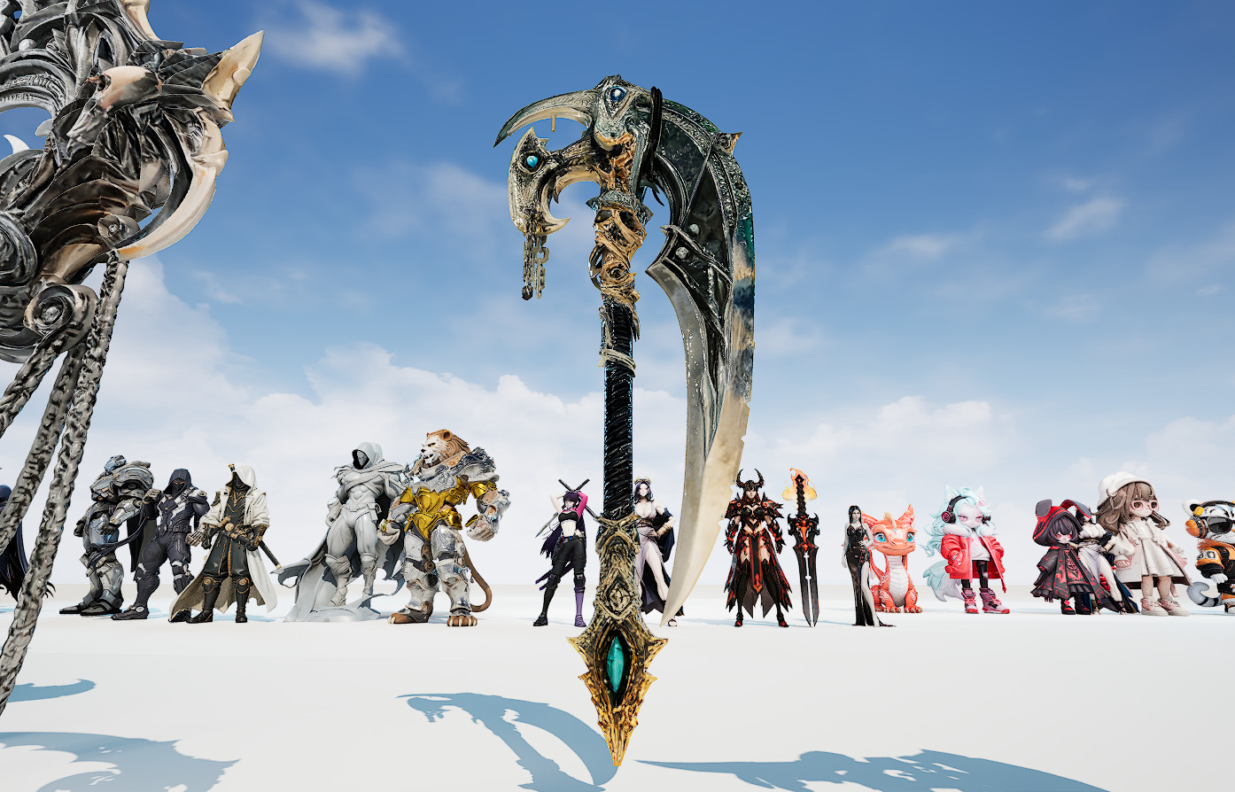 26 Stylized melee weapon assets 3D model_21