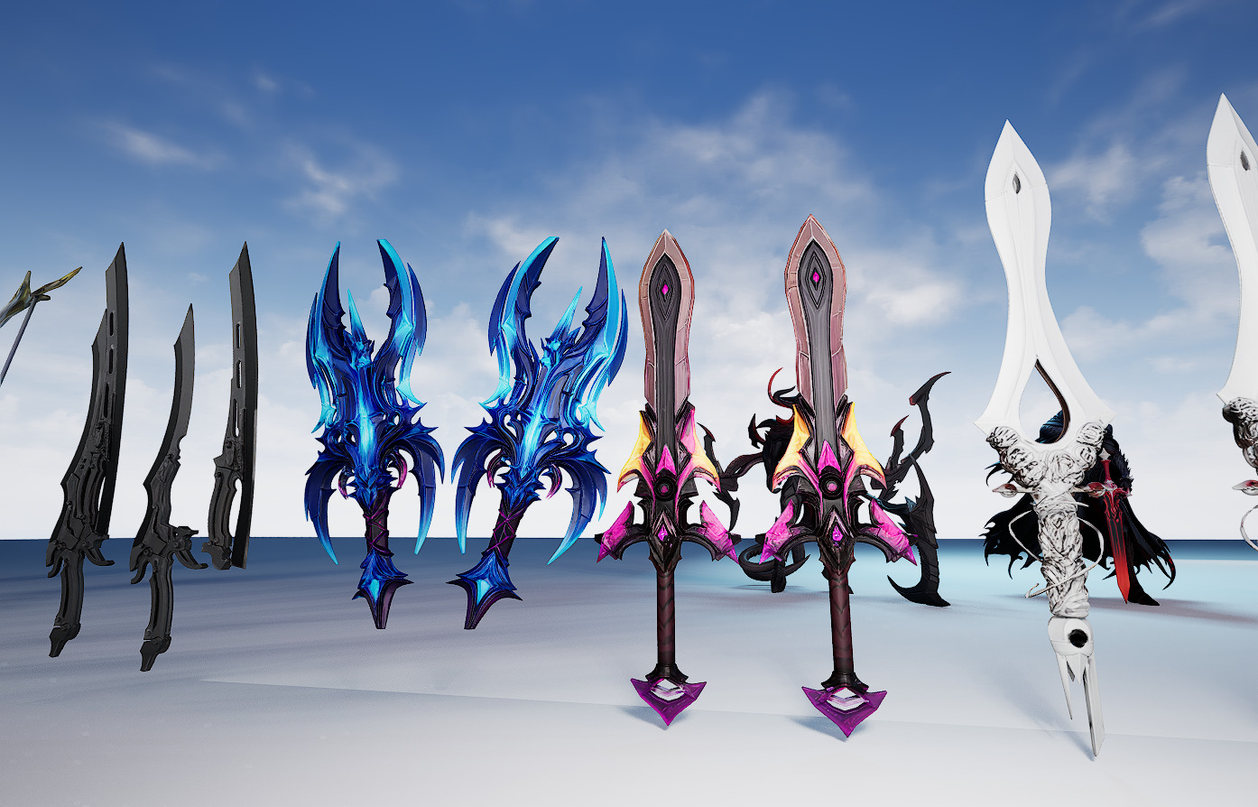 26 Stylized melee weapon assets 3D model_19