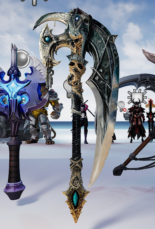 26 Stylized melee weapon assets 3D model_28